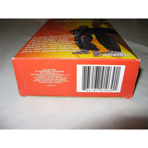 Gym Master Fitness Sauna Suit Top and Bottom GM91030 Excercise NEW NIB - Picture 4 of 5